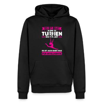 Turnen Mädchen Turnerin Geschenk - Männer Premium Bio Hoodie - Schwarz - Vorne - Nico (187cm)