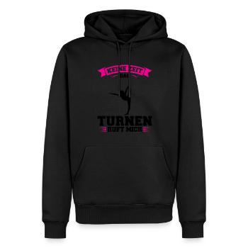 Turnen Mädchen Gymnastik Geschenk - Männer Premium Bio Hoodie - Schwarz - Vorne - Nico (187cm)