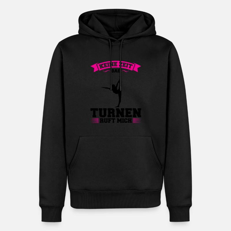 Turnen Mädchen Gymnastik Geschenk - Männer Premium Bio Hoodie - Schwarz