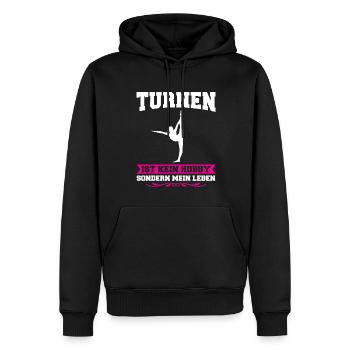 Turnen Mädchen Turnerinnen Geschenk - Männer Premium Bio Hoodie - Schwarz - Vorne - Nico (187cm)