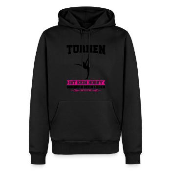 Turnen Mädchen Bodenturnen Geschenk - Männer Premium Bio Hoodie - Schwarz - Vorne - Nico (187cm)