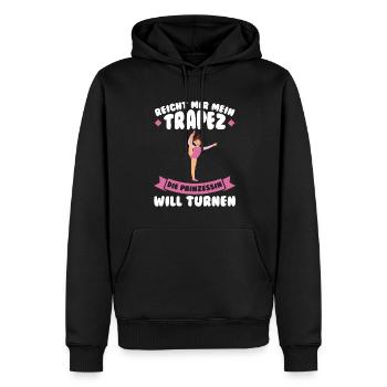 Turnen Mädchen Turnerin Geschenk - Männer Premium Bio Hoodie - Schwarz - Vorne - Nico (187cm)