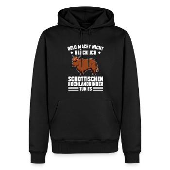 Rind Schottisches Hochlandrind Bauernhof Geschenk - Männer Premium Bio Hoodie - Schwarz - Vorne - Nico (187cm)