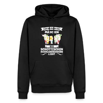 Rind Schottisches Hochlandrind Bauernhof Geschenk - Männer Premium Bio Hoodie - Schwarz - Vorne - Nico (187cm)