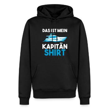 Kapitän Boot Bootsfahrer Geschenk - Männer Premium Bio Hoodie - Schwarz - Vorne - Nico (187cm)