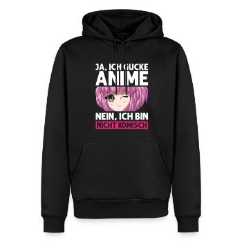 Otaku Japan Anime Merch Anime Merch Geschenk - Männer Premium Bio Hoodie - Schwarz - Vorne - Nico (187cm)