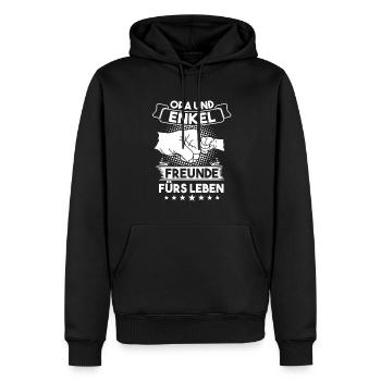 Opas Opa Opas Geschenk - Männer Premium Bio Hoodie - Schwarz - Vorne - Nico (187cm)