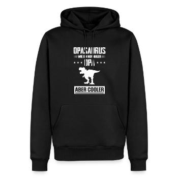 Opas Opa Opas Geschenk - Männer Premium Bio Hoodie - Schwarz - Vorne - Nico (187cm)