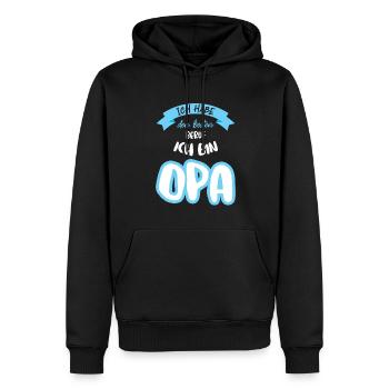 Opas Opa Opas Geschenk - Männer Premium Bio Hoodie - Schwarz - Vorne - Nico (187cm)