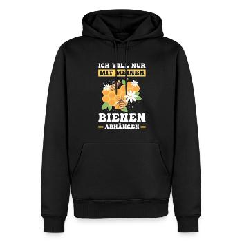 Imker Bienen Bienenzüchter Geschenk - Männer Premium Bio Hoodie - Schwarz - Vorne - Nico (187cm)