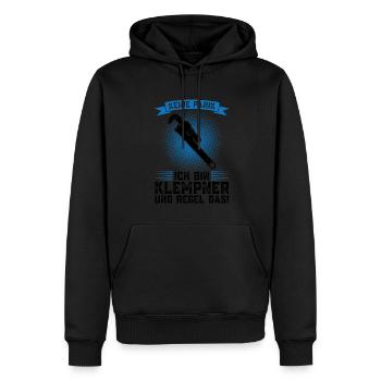 Klempner Beruf Installateur Geschenk - Männer Premium Bio Hoodie - Schwarz - Vorne - Nico (187cm)