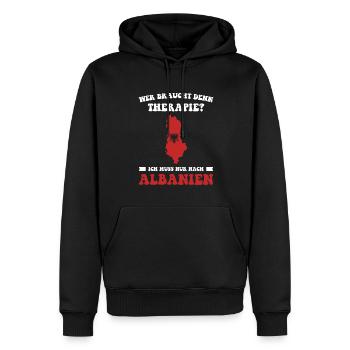 Albanien Reisen Albanien Liebhaber Geschenk - Männer Premium Bio Hoodie - Schwarz - Vorne - Nico (187cm)