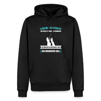 Chorleiterin Beruf Chorleitung Geschenk - Männer Premium Bio Hoodie - Schwarz - Vorne - Nico (187cm)