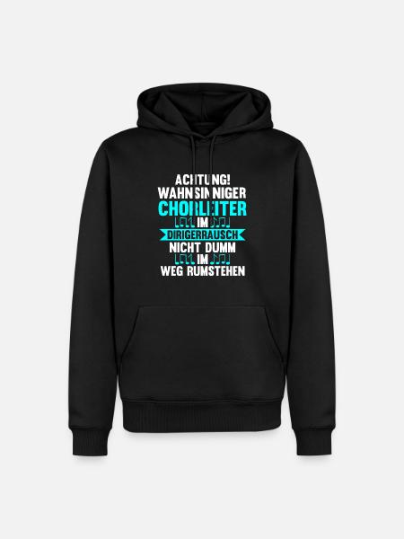 Chorleiter Beruf Dirigent Geschenk - Männer Premium Bio Hoodie - Schwarz