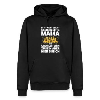 Chorleiterin Mama Chorleitung Geschenk - Männer Premium Bio Hoodie - Schwarz - Vorne - Nico (187cm)