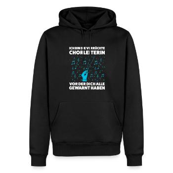 Chorleiterin Beruf Chorleitung Geschenk - Männer Premium Bio Hoodie - Schwarz - Vorne - Nico (187cm)