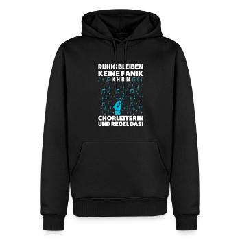 Chorleiterin Beruf Musiker Geschenk - Männer Premium Bio Hoodie - Schwarz - Vorne - Nico (187cm)
