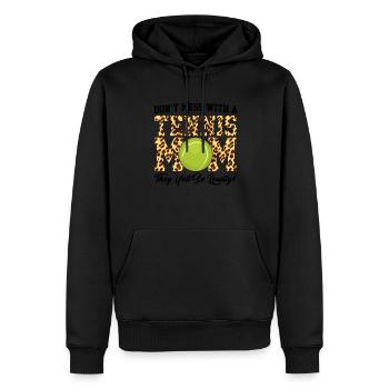 Tennis Mama Tennisspiel Tennis Geschenk - Männer Premium Bio Hoodie - Schwarz - Vorne - Nico (187cm)