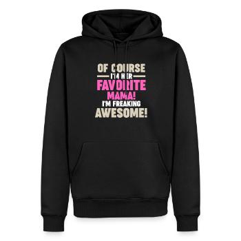 Mama Oma Oma Geschenk - Männer Premium Bio Hoodie - Schwarz - Vorne - Nico (187cm)