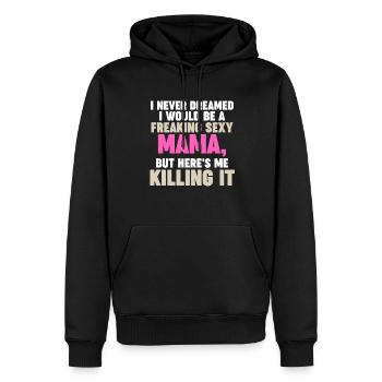 Mama Oma Oma Geschenk - Männer Premium Bio Hoodie - Schwarz - Vorne - Nico (187cm)