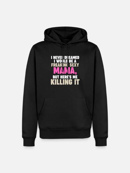 Mama Oma Oma Geschenk - Männer Premium Bio Hoodie - Schwarz