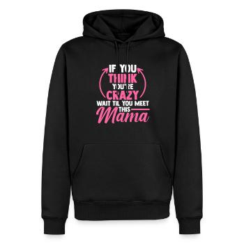 Mama Oma Oma Geschenk - Männer Premium Bio Hoodie - Schwarz - Vorne - Nico (187cm)