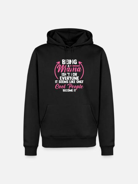 Mama Oma Oma Geschenk - Männer Premium Bio Hoodie - Schwarz
