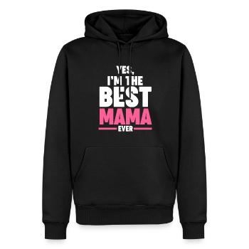 Mama Oma Oma Geschenk - Männer Premium Bio Hoodie - Schwarz - Vorne - Nico (187cm)