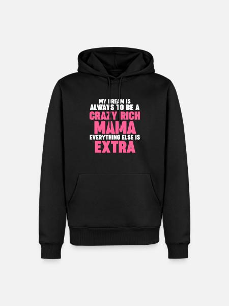 Mama Oma Oma Geschenk - Männer Premium Bio Hoodie - Schwarz