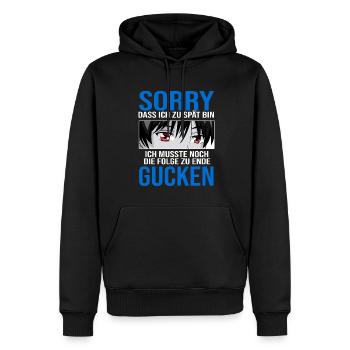 Anime Boy Merch Anime Merch Geschenk - Männer Premium Bio Hoodie - Schwarz - Vorne - Nico (187cm)
