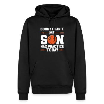 Basketball Sohn Basketball Mutter Sport Geschenk - Männer Premium Bio Hoodie - Schwarz - Vorne - Nico (187cm)