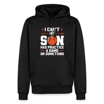 Basketball Sohn Basketball Mutter Sport Geschenk - Männer Premium Bio Hoodie - Schwarz - Vorne - Nico (187cm)