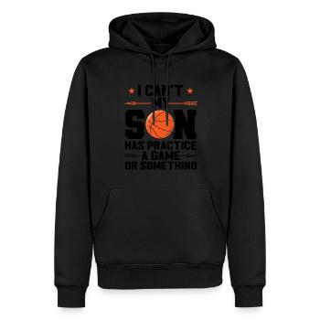 Basketball Sohn Basketball Mutter Sport Geschenk - Männer Premium Bio Hoodie - Schwarz - Vorne - Nico (187cm)
