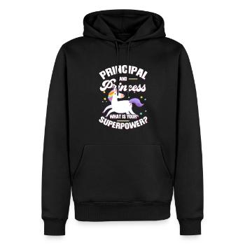 Lehrer Schulleiter Geschenk - Männer Premium Bio Hoodie - Schwarz - Vorne - Nico (187cm)
