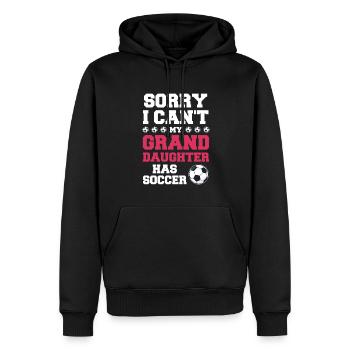 Fußball Oma Enkelin Fußball Oma Sport Geschenk - Männer Premium Bio Hoodie - Schwarz - Vorne - Nico (187cm)