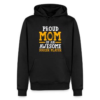 Soccer Mom Soccer Mom Sport Geschenk - Männer Premium Bio Hoodie - Schwarz - Vorne - Nico (187cm)