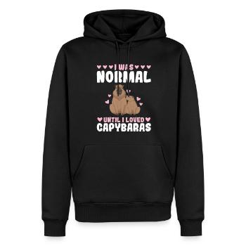 Wasserschwein Wasserschweine Tier Geschenk - Männer Premium Bio Hoodie - Schwarz - Vorne - Nico (187cm)