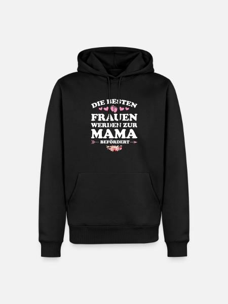 Mutter Mama Mütter Geschenk - Männer Premium Bio Hoodie - Schwarz