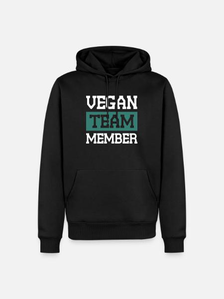 Vegan Team - Men’s Premium Organic Hoodie - black