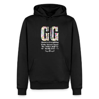 Großmutter GG Oma Geschenk - Männer Premium Bio Hoodie - Schwarz - Vorne - Nico (187cm)