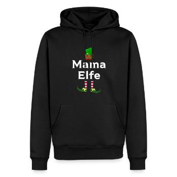 Mutter Elfe Mamas Geschenk - Männer Premium Bio Hoodie - Schwarz - Vorne - Nico (187cm)