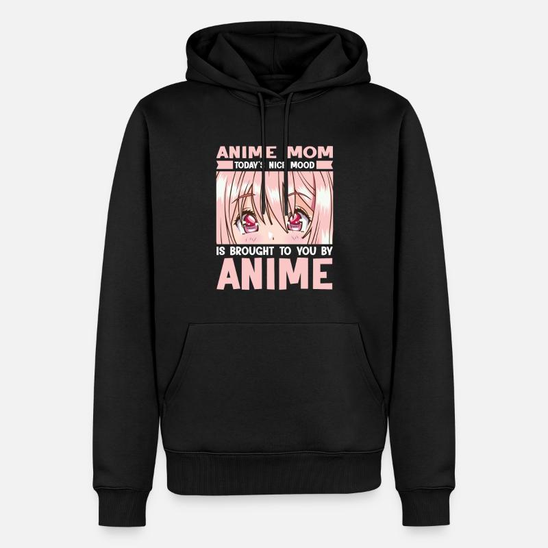 anime merch Anime anime mom Geschenk - Männer Premium Bio Hoodie - Schwarz