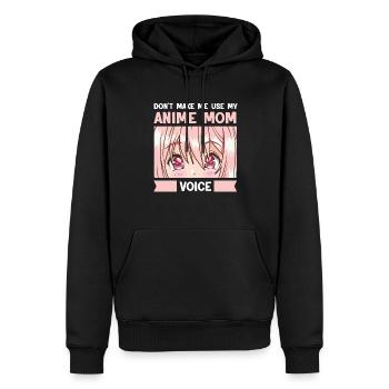 anime merch Anime anime mom Geschenk - Männer Premium Bio Hoodie - Schwarz - Vorne - Nico (187cm)