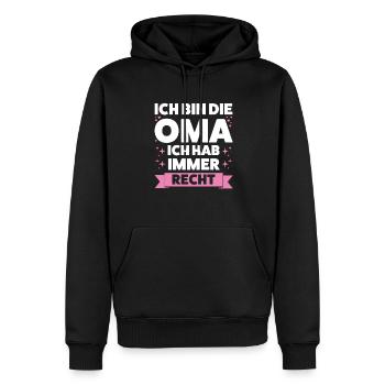 Oma Großmutter Großmütter Geschenk - Männer Premium Bio Hoodie - Schwarz - Vorne - Nico (187cm)