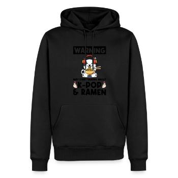 Ramen Merch Ramen kpop Katze Katze Lover Geschenk - Männer Premium Bio Hoodie - Schwarz - Vorne - Nico (187cm)