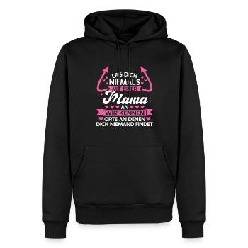 Mutter Familie Mütter Geschenk - Männer Premium Bio Hoodie - Schwarz - Vorne - Nico (187cm)