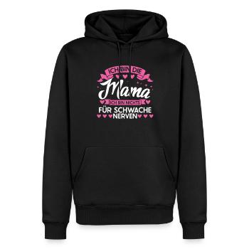 Mutter Familie Kinder Geschenk - Männer Premium Bio Hoodie - Schwarz - Vorne - Nico (187cm)