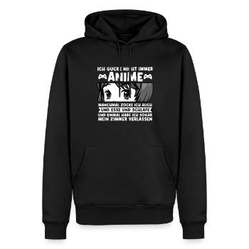 Anime Zocken Gaming Geschenk - Männer Premium Bio Hoodie - Schwarz - Vorne - Nico (187cm)