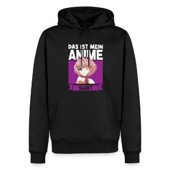 Anime Merch Anime Merch Geschenk - Männer Premium Bio Hoodie - Schwarz - Vorne - Nico (187cm)