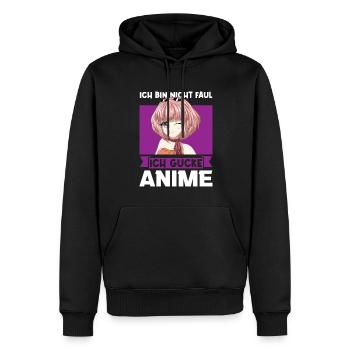 Anime Merch Japanisch Geschenk - Männer Premium Bio Hoodie - Schwarz - Vorne - Nico (187cm)